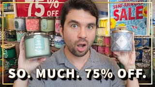 SO MUCH 75 OFF  SAS Candle Reviews  Gingham Glow – Bath amp Body Works Haul [upl. by Swords849]