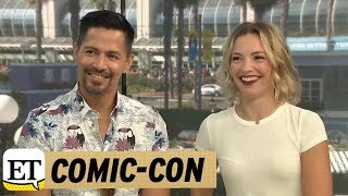 Jay Hernandez and Perdita Weeks Talk Magnum PI  ComicCon 2018 [upl. by Lail590]