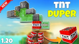 New Easiest TNT DUPER Working in Minecraft 120  BedrockJAVA [upl. by Aikym]