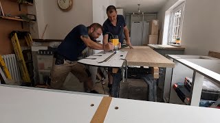 Laminate worktop installation [upl. by Gehlbach]