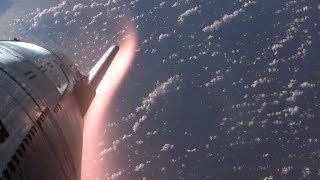 Wow Watch SpaceX Starship reenter Earths atmosphere in these incredible views [upl. by Akieluz]