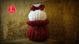 Loom Knitting Dolls an Amigurumi Doll  made with 2 Preemie Hats  Loomahat [upl. by Desimone]