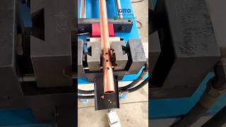 Copper Header Pipe Flange Holes Collaring Process heatexchanger hvac [upl. by Swayder239]