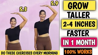 Grow Taller 24 inches Faster in 1 Month  Height Boosting Exercises  Grow Taller Fitness Journey [upl. by Onaicnop623]