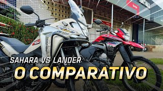 Honda Sahara 300 VS Yamaha Lander 250  O Comparativo 🔥 moto comparativo [upl. by Xuerd]