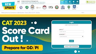 CAT 2023  Latest Update  Result Out  Download Your Score Card Now [upl. by Awuhsoj772]