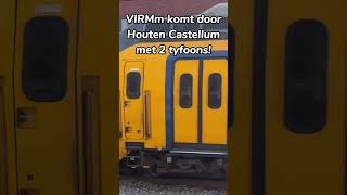 VIRMm komt door station Houten Castellum met 2 tyfoons [upl. by Ecienal779]