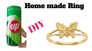 Diy home made Ring  How to make ring idea  diy ring idea it home  diy craft  diy ringhome made [upl. by Howzell]