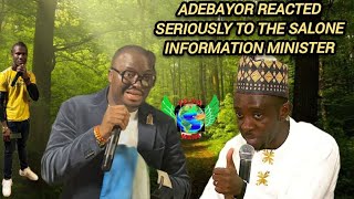 Adebayor reacted seriously to the Sierra Leone minister of information [upl. by Niala]