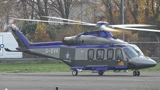 LUXURIOUS LEONARDO AW139 Startup amp Takeoff  GDVII [upl. by Pacien845]