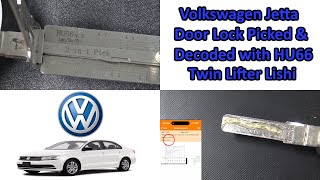 605 Volkswagen Lock Picked with HU66 Twin Lifter Lishi [upl. by Nirda]