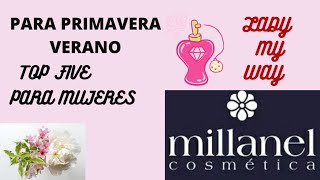 TOP FIVE 5 MILLANEL PERFUMES FEM PRIMAVERA VERANO 💐clonesdeperfumes perfumesqueduranhoras [upl. by Ursas]