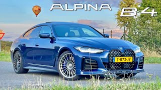 2024 Alpina B4 Gran Coupe  318kmh REVIEW on AUTOBAHN [upl. by Madison740]