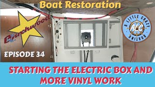 Ep 34 boatrestoration Electric Cupboard start and more Spradling Vinyl [upl. by Heer]