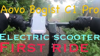 Aovo Bogist C1 Pro First Ride Electric Scooter [upl. by Aohsoj]