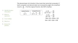 Rational Expressions Applications Fraction [upl. by Wing]