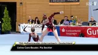 CaroBauder Seckler  TSG HofherrnweilerU  Women Pair  Dynamic  Acro Cup Albershausen 2013 [upl. by Kyre542]