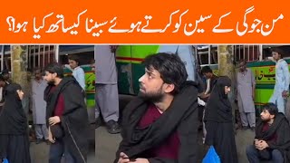 Drama Mann Jogi Sabeena Farooq and Bilal Abbas Bus Stand Scene BTS  Drama Mann Jogi Episode 8 9 10 [upl. by Nils]