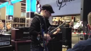 SCAR SYMMETRYs PER NILSSON performs at the Randall  Sound Service booth at Musikmesse 2013 [upl. by Schoenberg]