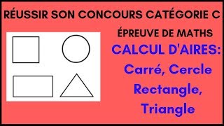 Maths concours categorie C  Calcul dAires 1 [upl. by Garrott648]