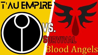 So Many Terminators Ill Be Back  Survival  Tau Empire Vs Blood Angels  DoW Unification Mod [upl. by Ellened]