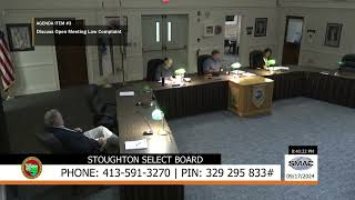 Stoughton Select Board Meeting 91724 [upl. by Eivi]