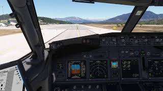 MSFS2020  Vatsim Flight  LIRN Naples LFKJ Ajaccio  Napulevolait  PMDG738 [upl. by Oicafinob]