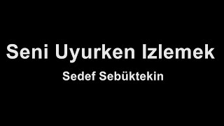 Sedef Sebüktekin  Seni Uyurken Izlemek Karaoke [upl. by Lleroj]