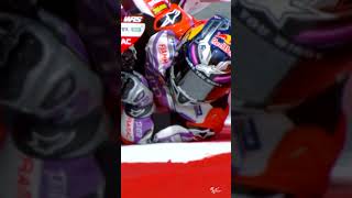 Jorge Martins ridiculous lean angle 🤯  2023 CatalanGP [upl. by Essilrahc]