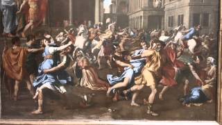 LEnlevement des Sabines 16371638 Nicolas Poussin 15941665 Louvre Museum Paris [upl. by Acsisnarf]