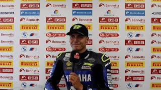 2024 Bennetts British Superbike Championship RD10 Donington Park Speedy Hire Qualifying reactions [upl. by Nosnej529]