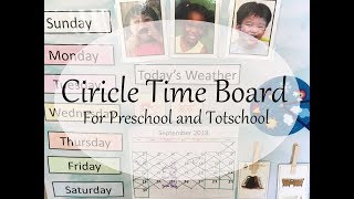 Circle Time Board for Morning Time for Preschool and Totschool Homeschool [upl. by Phyllys252]