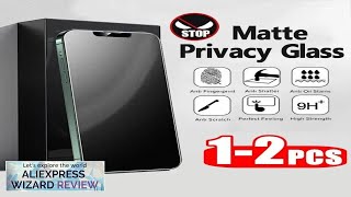 12Pcs Matte Privacy AntiPeep Tempered Glass For iPhone 15 14 12 11 Review [upl. by Noiwtna79]