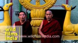 Tibetan monks throatsinging  Specialized form of chanting [upl. by Zendah]