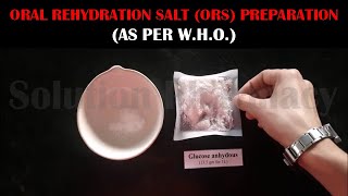 How to Prepare ORS Oral Rehydration Salt As Per WHO Formula For Pharmacy Practical HINDI [upl. by Heller]