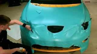 Car wrap time lapse  matte mint Seat Leon Cupra R [upl. by Feune]