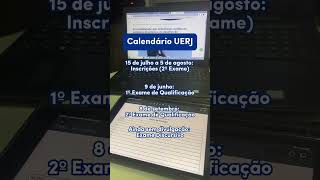 Calendário da UERJ Universidade Estadual do Rio de Janeiro ✍️🚀📚 [upl. by Custer]