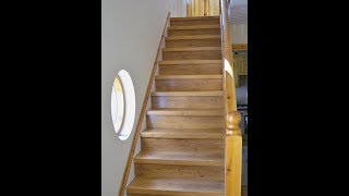 STAIR RENOVATIONSTAIR MAKEOVERLAMINATE STAIRSINSTALLING LAMINATE FLOORING ON STAIRS [upl. by Hastings]