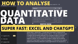 Quantitative data analysis using AI tools [upl. by Imim393]