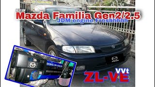 Mazda 323 Gen225 quotZLVEquot VVt JDM Engine Transplant [upl. by Bautram]