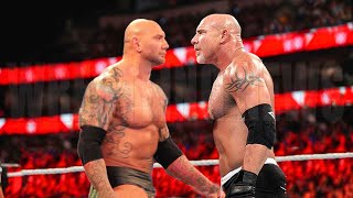 Goldberg vs Batista Match Wrestling News [upl. by Inalawi]