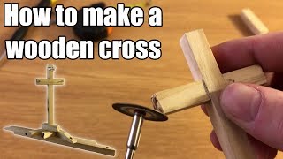 How to make a wooden cross  Easter decoration  DIY 2 [upl. by Aisayn40]