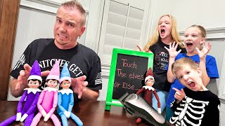 Dad Touches Evil Elf on the Shelf Day 21 [upl. by Ymij]