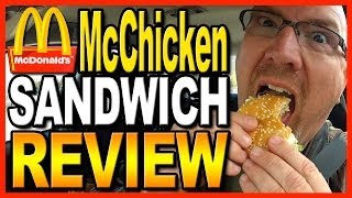 McDonalds McChicken Sandwich Combo Review and Drive Thru Test [upl. by Nerfe473]