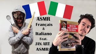 ASMR français amp italiano  Lecture de recettes italiennes avec JanArt ASMR [upl. by Laehcimaj]