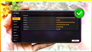 All Gun Headshot Sensitivity Setting After New OB46 Update  Free Fire Max Auto Headshot Sensitivity [upl. by Kemppe]