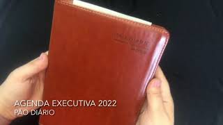 Agenda Executiva 2022  Pão Diário  Marrom  Livraria 100 Cristão [upl. by Marketa]