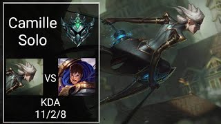 WR Camille vs Garen Solo Lane  SEA Platinum  Patch 51 [upl. by Acinoda]