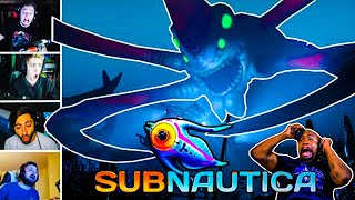 Subnautica Top Twitch Jumpscares Compilation Horror Games Reaction [upl. by Moureaux722]