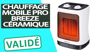 Avis Radiateur soufflant Céramique Pro Breeze Chauffage dappoint mobile [upl. by Letisha]